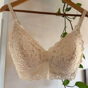 Nursing Lace Bralette in Cream - Soft Support Women's Intimate